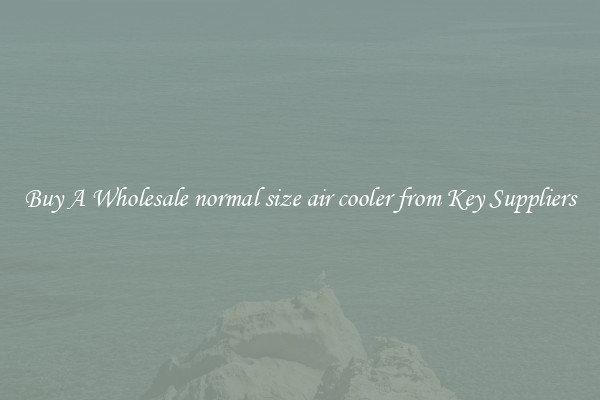 Buy A Wholesale normal size air cooler from Key Suppliers