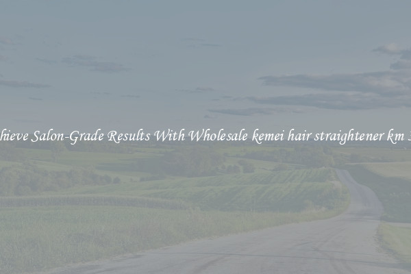Achieve Salon-Grade Results With Wholesale kemei hair straightener km 329