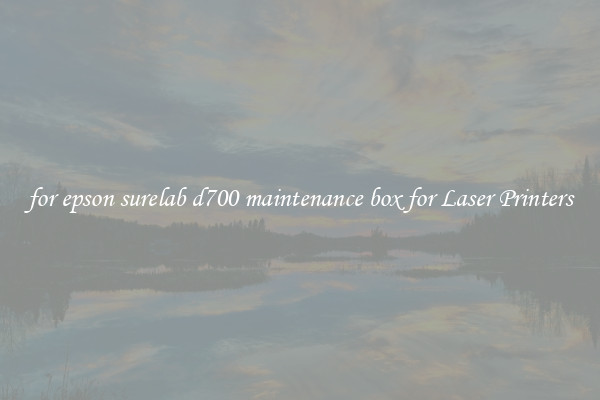 for epson surelab d700 maintenance box for Laser Printers