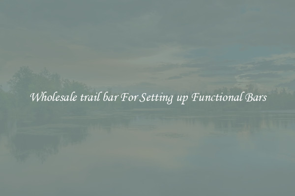 Wholesale trail bar For Setting up Functional Bars