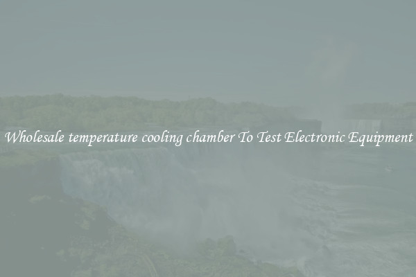 Wholesale temperature cooling chamber To Test Electronic Equipment