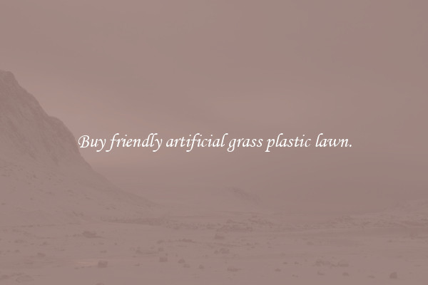 Buy friendly artificial grass plastic lawn.