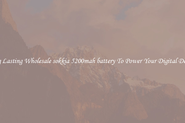 Long Lasting Wholesale sokkia 5200mah battery To Power Your Digital Devices